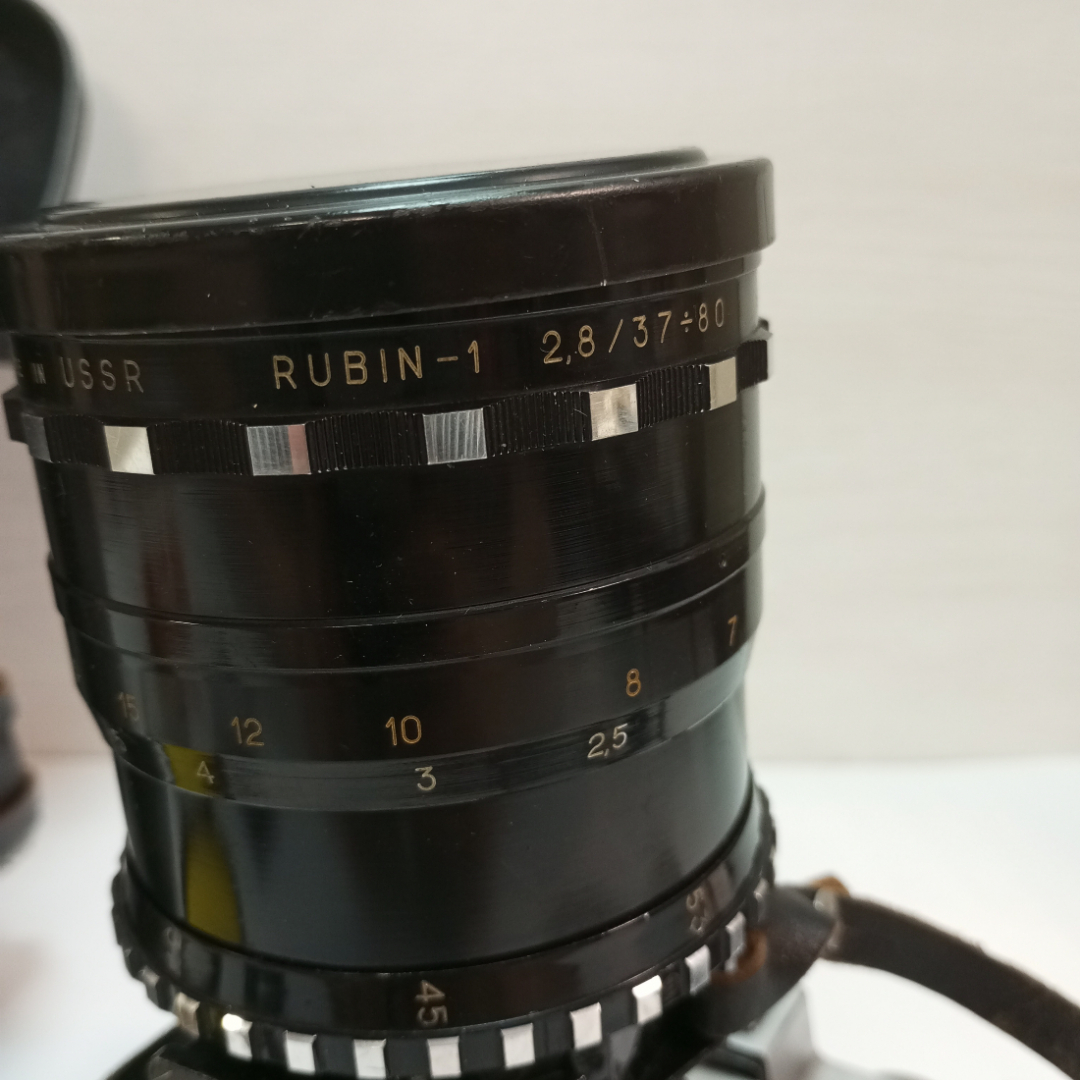 Фотоаппарат Зенит-6 в комплекте с объективом Рубин-1, в кофре с фильтрами, редкий, СССР. Картинка 20